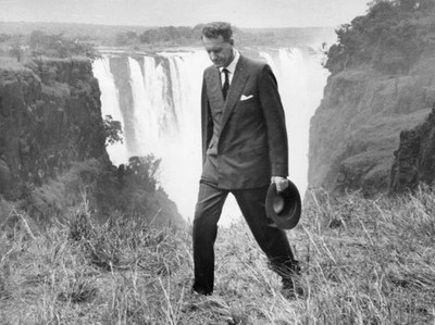 Mr Ian Smith rebel Premier of Rhodesia walking along by the Vic - 1965 Old Photo