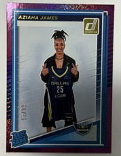 2025 Panini Donruss WNBA Aziaha James Purple /99 #95 Dallas Wings