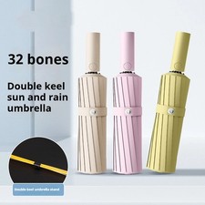 105CM oversized 32 bone dual-purpose sunshade folding umbrella, sun sunshade umb
