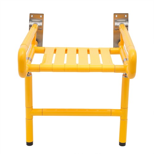 Wall Mounted Folding Shower Seat Wall Mounted Shower Seat Foldable Shower Chair - Picture 4 of 11