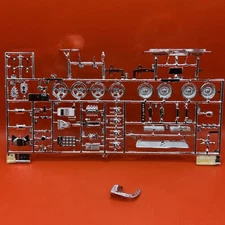 1963 Corvette Stingray AMT Chrome Wheels Supercharger Fan Model Parts 1:25 New 9