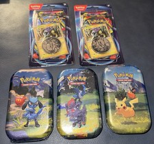 Pokemon Sealed Lot Mini Tins & Blister Packs Mega Evolution BRAND NEW