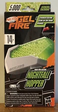 New Nerf Pro Gelfire Nightfall Hopper 5000 Glow in The Dark Dehydrated Rounds
