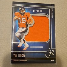 2025 Panini Silhouette Tim Tebow Denver Broncos Memorabilia Serial Numbered /99
