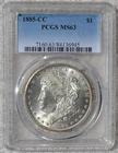 1885-CC Morgan Silver Dollar PCGS MS63