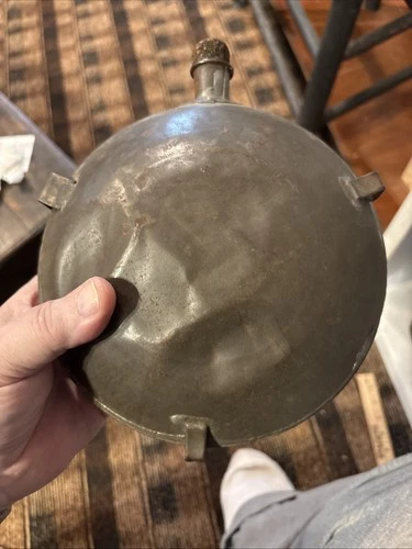 Civil War Smooth Side Tin Spout Original 1858 Model Canteen Battle FieldPick Up