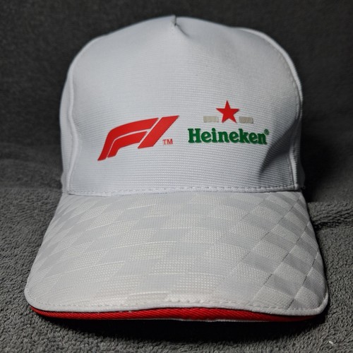 Formula 1 Hat Cap Strap Back White Red Logo Heineken Green Racing New Tags