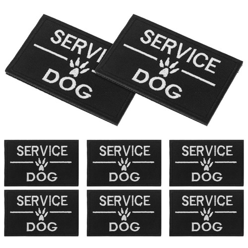 8 Pcs Écussons Pour Animaux De Compagnie Patchs Brouillard Service Harnais - Foto 6 di 12