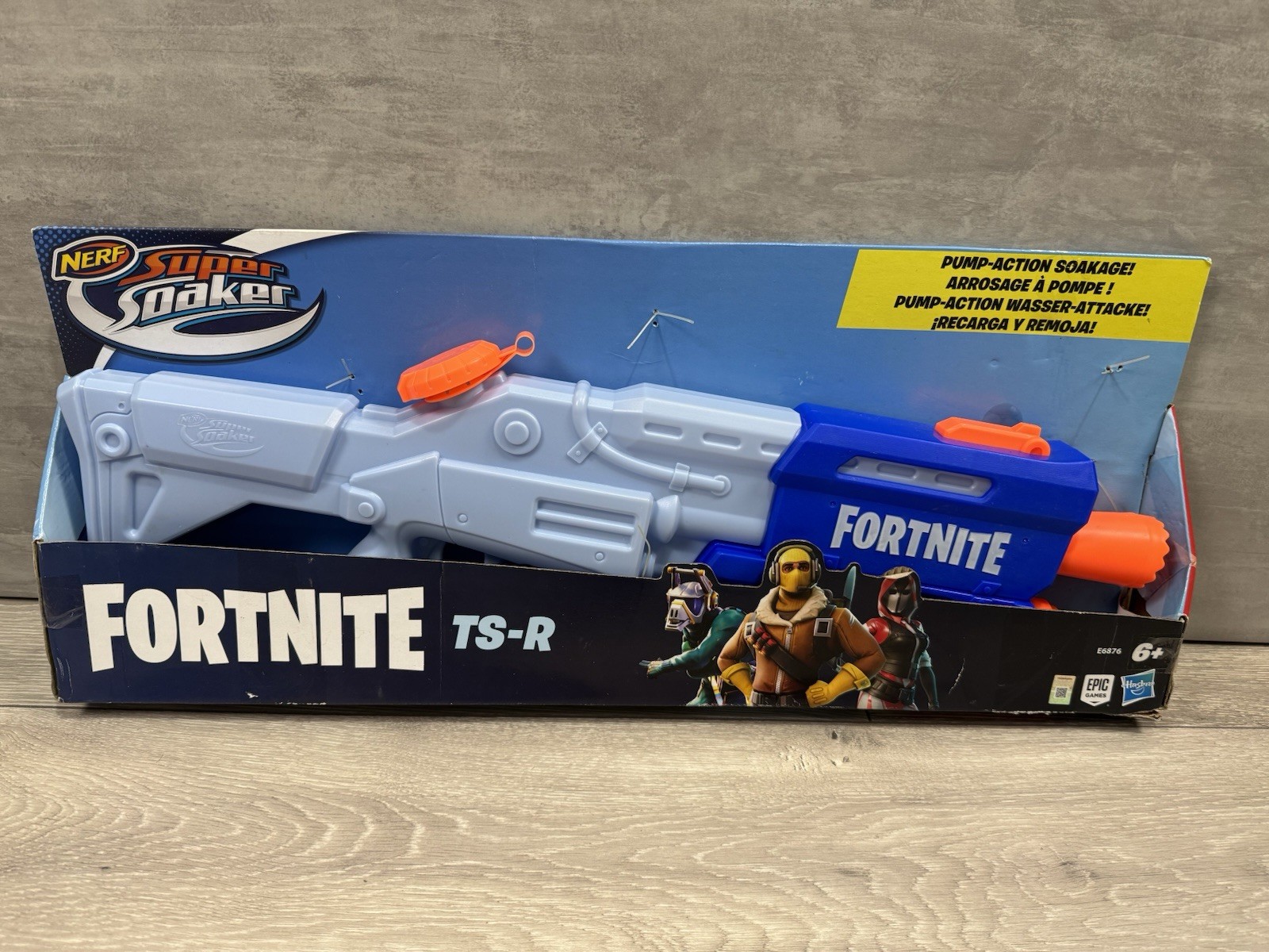 Bomba de agua NERF Fortnite Super Soaker TS-R acción (E6876) *NUEVA*