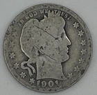 1901-P Barber / Liberty Head Quarter – 25 Cents (Silver)