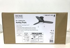 Home Decorators Ashby Park 44 in. Color Changing LED Bronze Ceiling Fan New