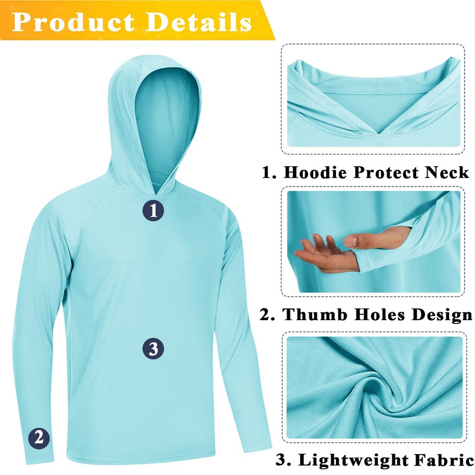 MAGCOMSEN Men's UPF 50+ Long Sleeve Quarter Zip Sun Shirt - Quick Dry Fishing & Outdoor Top 8 thumbnail image