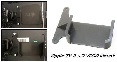 VESA Back of TV Mount for Apple TV 2 & Apple TV 3 Streaming Device (100mm)