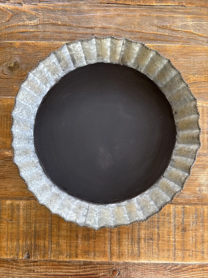 Creative Co-op Bottlecap Round Tin Chalk Board - Small Chalkboard For Bar - NEW - Image 2 of 4