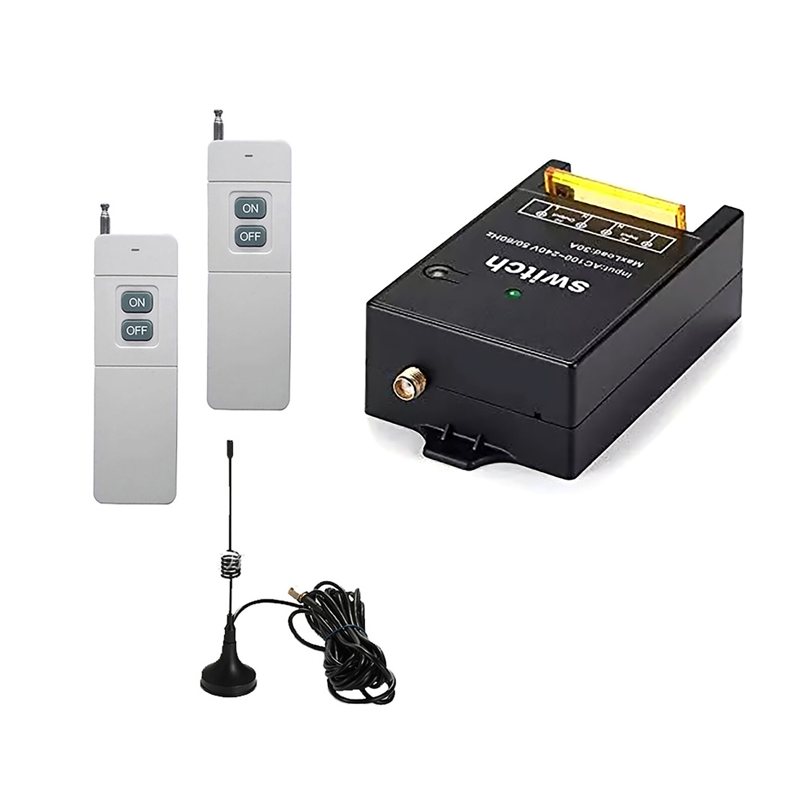 AC100V-240V 433MHZ 2CH Remote Control Switch Wireless Transmitter Receiver Set