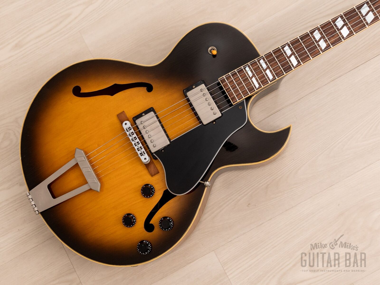 1991 Gibson ES-175 Hollowbody Guitar Vintage Sunburst w/ 57 Classic PAFs, Case