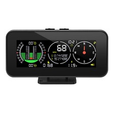 Car Digital Gps Inclinometer Hud Mph Speedometer Compass Off-road Slope Meter