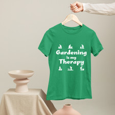 Jardinería Is My Therapy Camiseta Hogar Jardín Plantas Árboles Guarderías Regalo