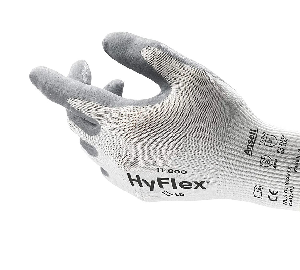 Nitras Ansell HyFlex® 11-800 Schutzhandschuhe, Arbeitsschutz-Handschuhe, Montage - Bild 2 von 4
