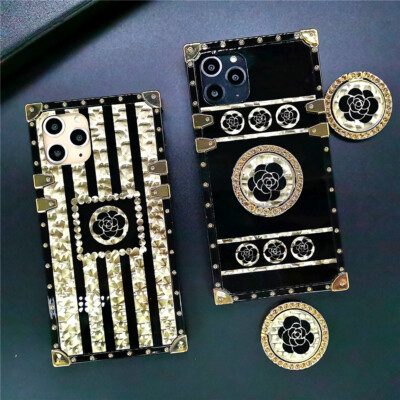 For Samsung Galaxy S26 S25 S24 S23 S22 S21 Ultra Luxury Gold Flower Case Cover