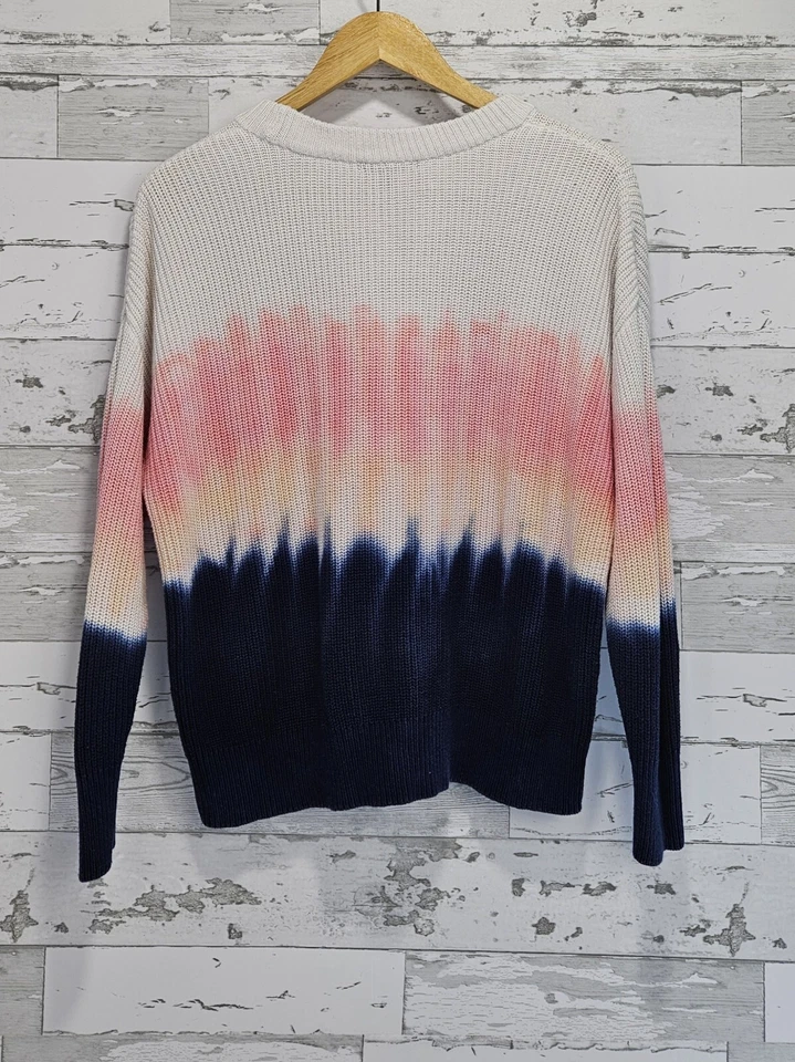 Skies Are Blue Womens Ombre Sweater Medium Pink Blue - Image 2 of 4
