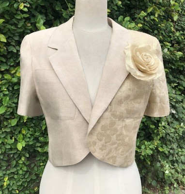 linen bolero jacket