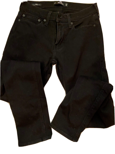 HOLLISTER MEN'S JEANS 28X 34 BLACK 