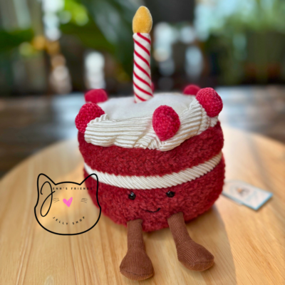 AUTHENTIC Jellycat Amuseables CHERI CAKE New BNWT Soft Plush Red