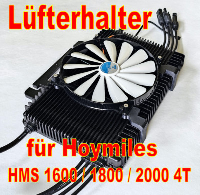 Lüfter Halter für Hoymiles HMS 1600 1800 2000 4T Kühler Kühlung Fan mount DTU
