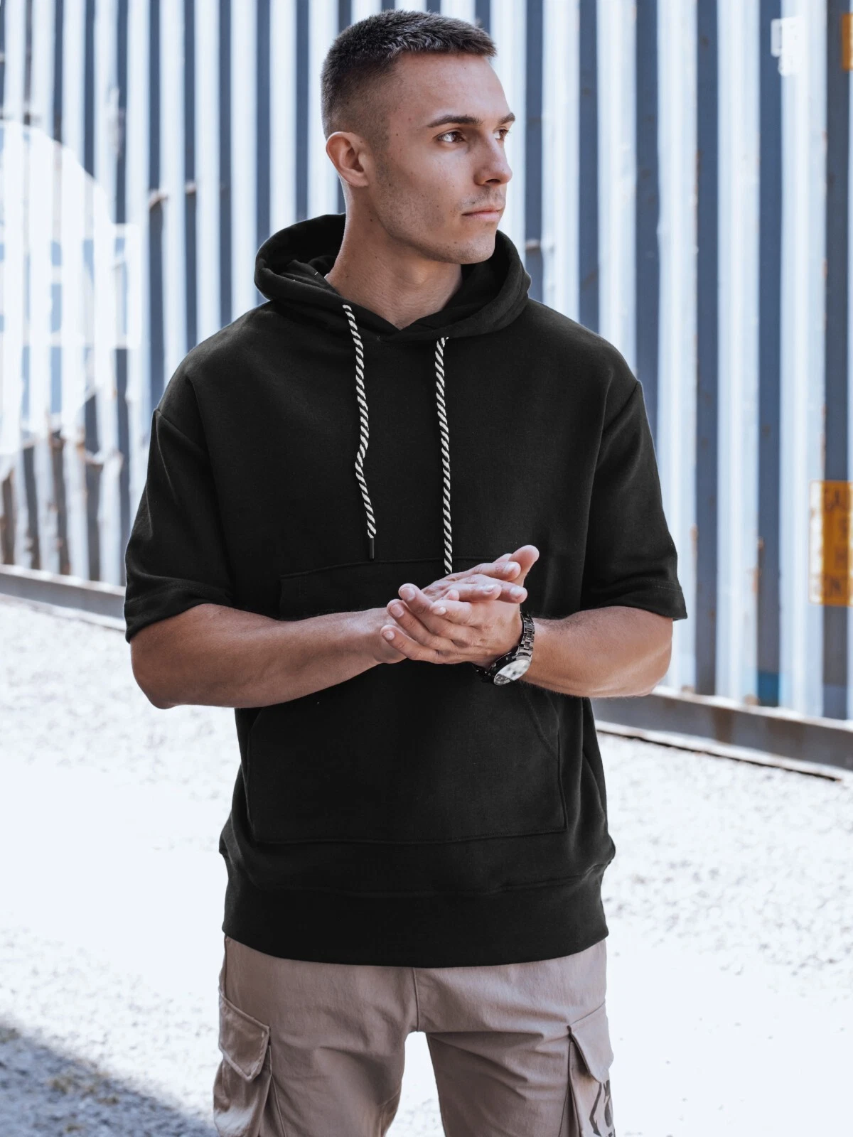 SACAI Felpa con cappuccio uomo felpa con cappuccio base sport pullover cappuccio DSTREET