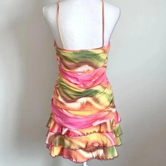 UNDERCOVER Abito Moda International Victoria's Secret in rete increspato