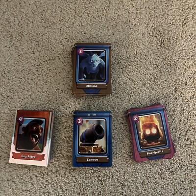 RARE Clash Royale Trading Cards(24) And Brown Set (98) And Purple Set (17)