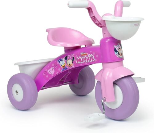 Triciclo Minnie Disney Con Cesto Portagiochi Per Bambine Da 1 a 3 anni - Foto 1 di 3