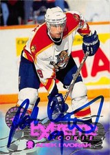 Radek Dvorak autographed hockey card 1996 Topps Stadium Club Rookie #200
