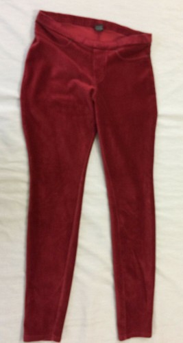 MEMOI WOMENS CORDUROY LEGGINGS SIZE S/M 