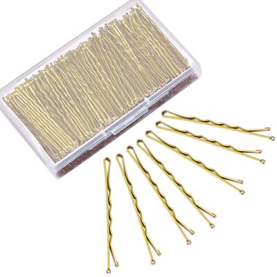 Blonde Bobby Pins,  240 count Gold Bobby Pins Hair Pins Blonde Blonde (2.2inch)