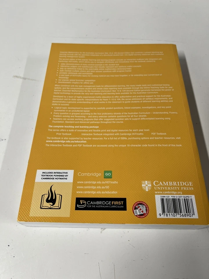 Essential Mathematics by David Greenwood (Study Guide, August, 2016) - Image 2 of 2