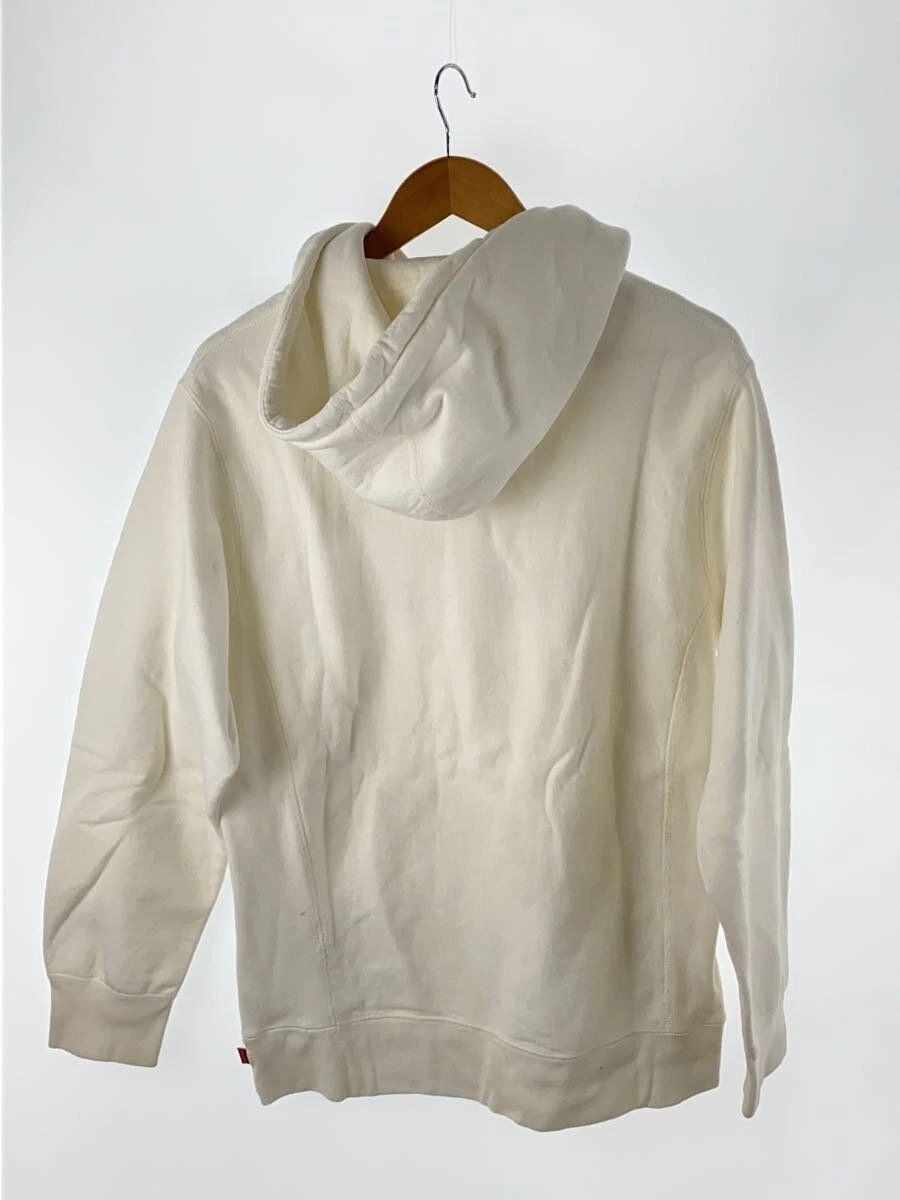 Supreme Felpa con Cappuccio L Cotone Bianco 17SS Box Logo Pullover