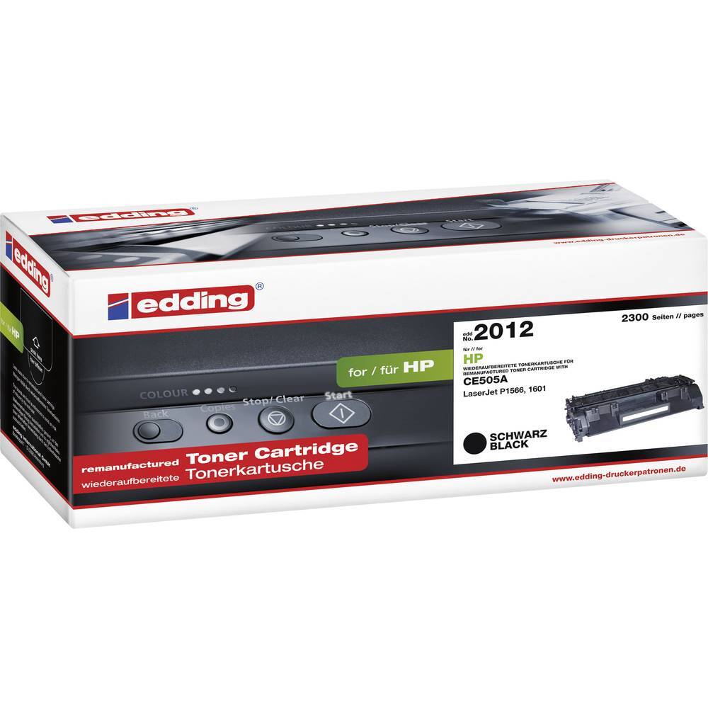 Edding EDD-2012 Toner sostituisce HP 05A, CE505A Nero 2300 pagine Compatibile
