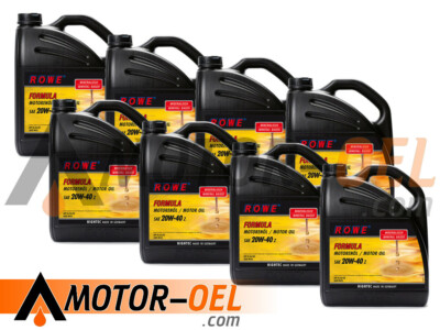 40(8x5) Liter ROWE HIGHTEC FORMULA SAE 20W-40 Z Motorrad Motoröl Made in Germany
