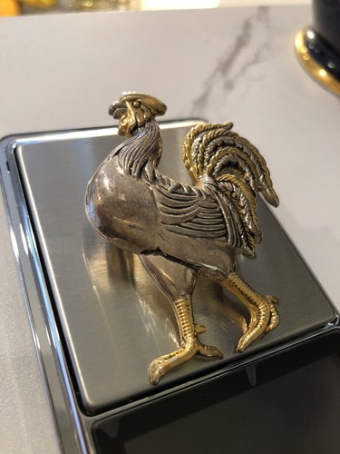 Large Signed Brooch Chicken