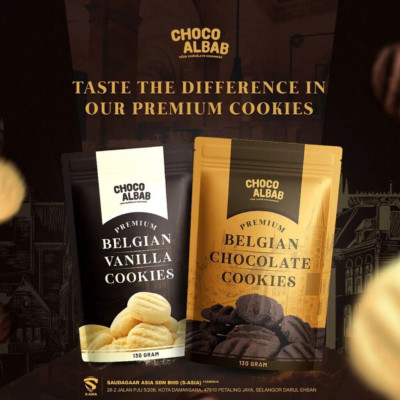 Biscuit Premium Cookies Choco Albab Belgian  x 2  