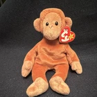 Ty Beanie Babies Bongo Monkey Plush Beanbag Toy Retired Vintage 1995