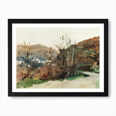 Spanish Landscape, John Singer Sarg Framed Wall Art Poster Canvas Print Picture