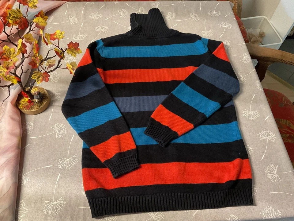 Schöner Warmer Baumwolle Pullover, mit Rollkragen, L - Bild 4 von 4