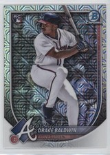 2025 Bowman Chrome Mega Box Mojo Refractor Drake Baldwin #75 1n0z