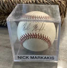Former Baltimore Oriole Atlanta Braves Star Nick Markakis Signed Baseball
