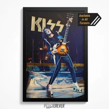 Ace Frehley 1975 Detroit – Cobo Arena Live Alive Era Photo Poster Wall Art Print