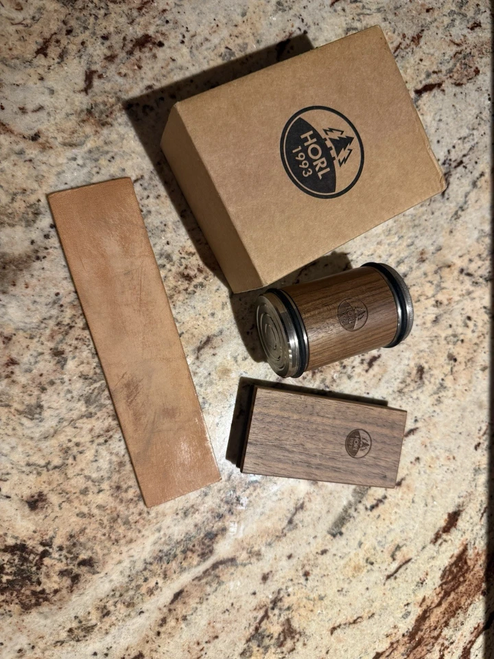 Horl Rollschleifer (Nussbaum), 1. Version, sehr wenig gebraucht (Messerschärfer)