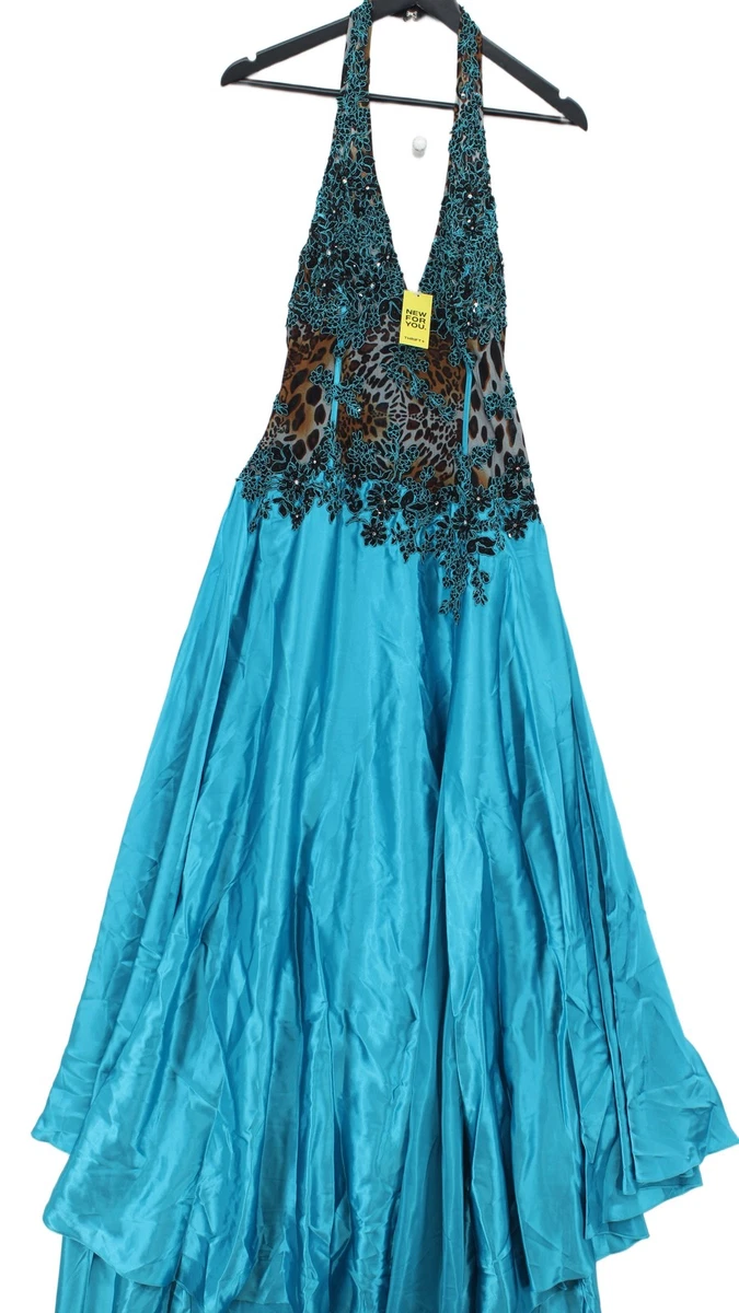 princess polly baby blue dress Long Dark Navy Blue Sequin Sparkly Prom Dress With Slit Jovani JVN07398  Size Navy Lace Mermaid main image 1